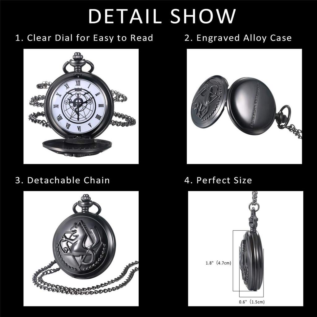 JewelryWe Карманный кулон-часы Карманный Морской конёк Подарок на День Святого Валентина Ожерелье в античном стиле, Часы, Часы, Дизайн, Сплав, Валентина