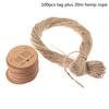 100Pcs Kraft Paper Hang Tag For You Pattern Label For Gift Tagging Package Decor