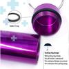 5 Pack - Aluminum Keychain Medication Pill Box. Waterproof Portable Mini Travel Pill Boxes Medicine Vitamin Holder case