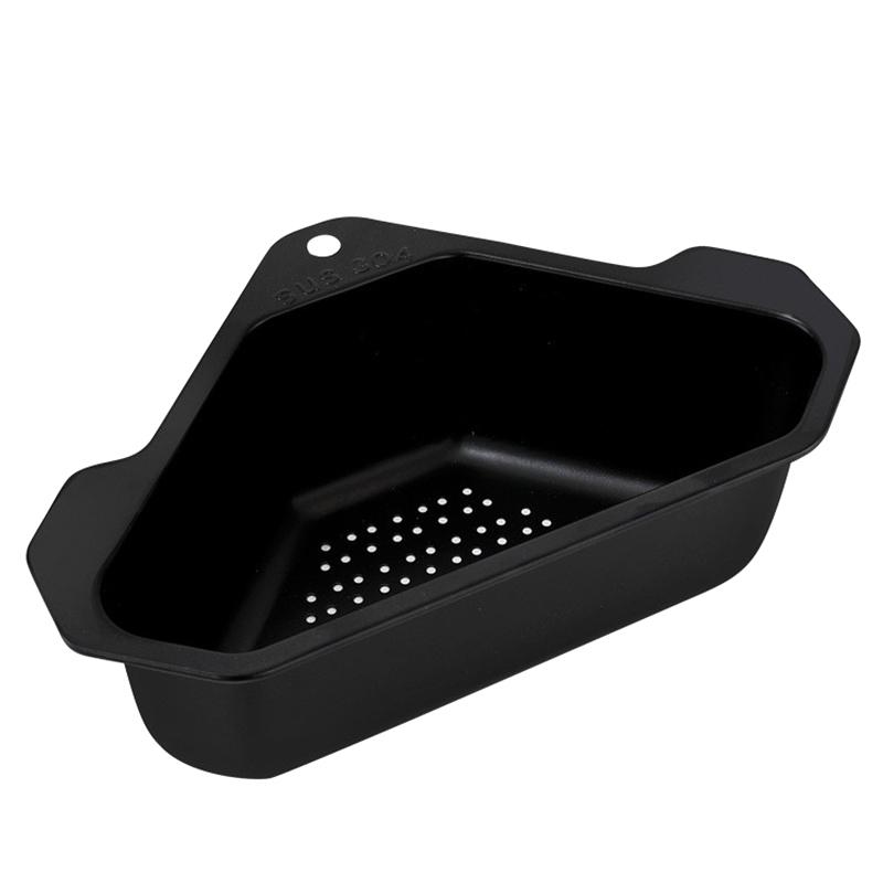 Vegetable Fruit Filter Sink Shelf Stainless Steel Triangular Drain Holder Hanging Storage Strainer Basket Kitchen Accessories