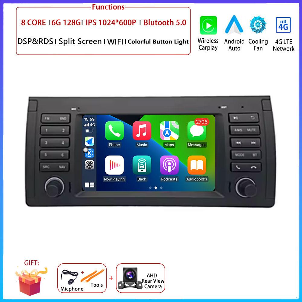 7" 4G для BMW X5 E53 E39 Car Carplay Auto Android OS Радио Навигация GPS Мультимедиа Видео Плеер BT 5.0 WIFI DSP