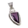 Natural Alexandrite Gemstone 925 Solid Sterling Silver Gift Pendant 1.25" t3A77