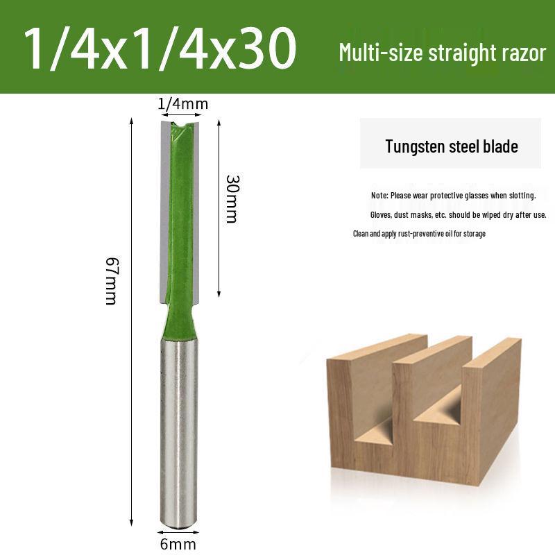 Фреза из вольфрамовой стали однолезвийная пазовая для деревообработки, острая и прочная с цилиндрическим хвостовиком
