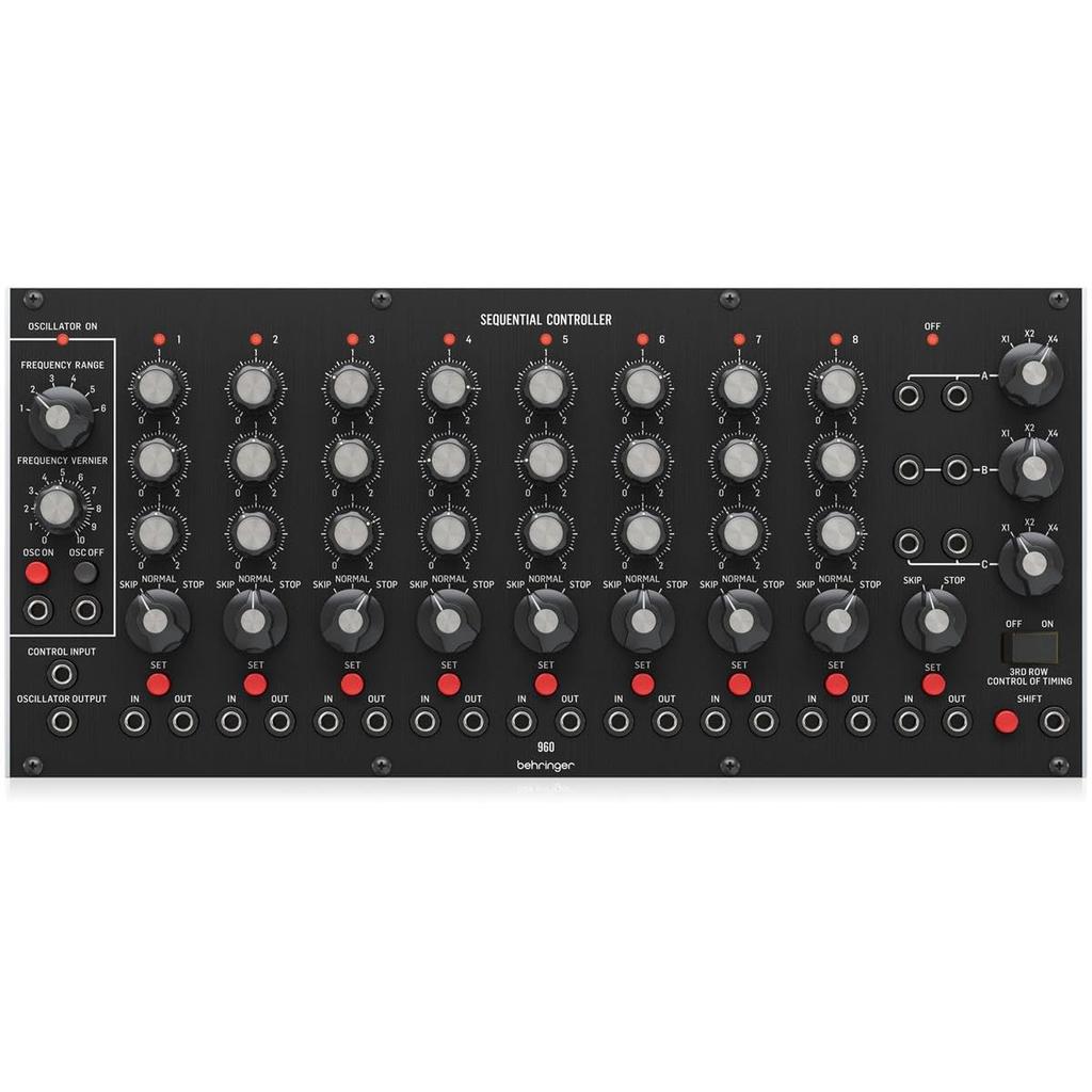 Behringer Analog Synthesizer Modular Eurorack Module Eurorack Compatible Analog Sequencer Module SYSTEM55 Series 960 SEQUENTIAL CONTROLLER BLACK