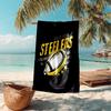 proof beach towel with Pittsburgh Steelers pattern - soft,absorbent,quick-drying,machine washable - perfect for swimming,camping,bathing