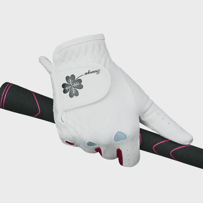 Женские нескользящие дышащие перчатки для гольфа - Корейская версия, Микрофибра, Износостойкие, 1 пара.