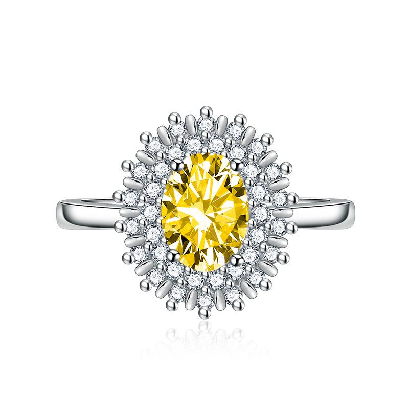 BELLA BOX Opening Resizable Rings For Women Zircon Engagement Party Fine Jewelry Gift