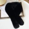 Soft Plush Fluffy Fur Scarf Solid Color Thicken Neck Covers Imitation Fox Hair Cold Resistant Warm Neckerchief Neck Warmers