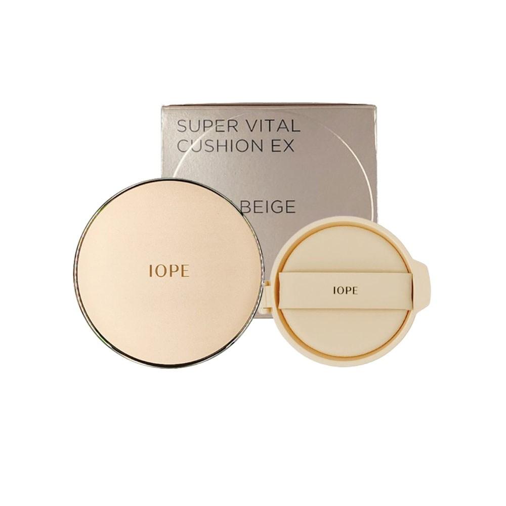 Iope Super Vital Cushion EX No. 21/No. 23 Original 16g + Refill 16g, 2 Types, No. 23 Natural Beige, 1 Pc.