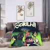 Британская виртуальная группа Gorillaz, рок-хип-хоп плед, теплый, мягкий, оригинальный плюшевый плед для путешествий, офиса, фланелевое покрывало на кровать.