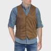 Men's Slim Fit Retro V-Neck Suit Vest for Casual & Formal Wear