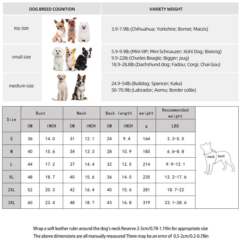 New dog clothes autumn and winter pet windproof stand-up collar dog cotton-padded clothes reflective thickened warm pet clothing