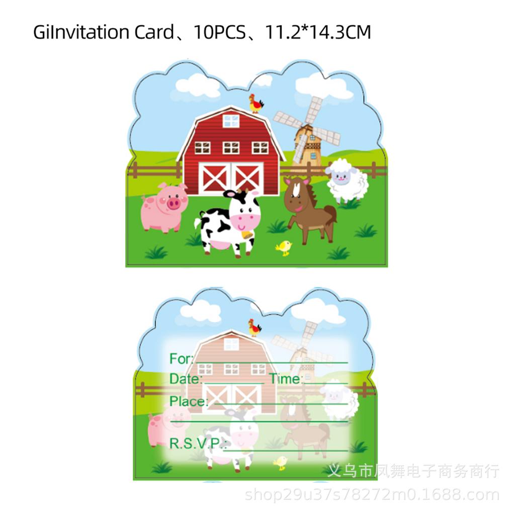 Cow Ranch Birthday Party Supplies Disposable Cutlery Paper Plates Paper Cups Paper Towels Girl Decoration Birthday Decoration