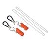 2 Set Spring Clip Keychain Aluminum Alloy Key Ring Key Holder with Lighter Case for Home Travel