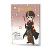 Harry Potter Character Greetings Card with glasses Pinbadge (Pack of 6)
