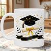 Multi-color graduation season ceramic cup creative gift mug large capacity coffee water cup