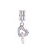 Authentic 925 Sterling Silver Interlocked Hearts Dangle Beads for Jewelry Making Fits Europe Charms Bracelet