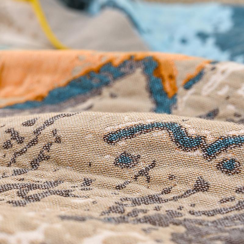 Хлопковое одеяло, Город впечатлений, Четырехслойная марлевая простыня, Двусторонняя простыня