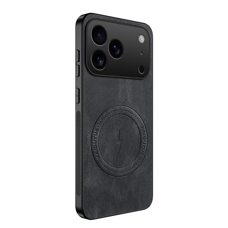 Роскошный кожаный магнитный чехол для iPhone 17 Pro для iPhone 17 Pro Беспроводная зарядка Противоударная накладка-бампер Чехлы 17 Pro