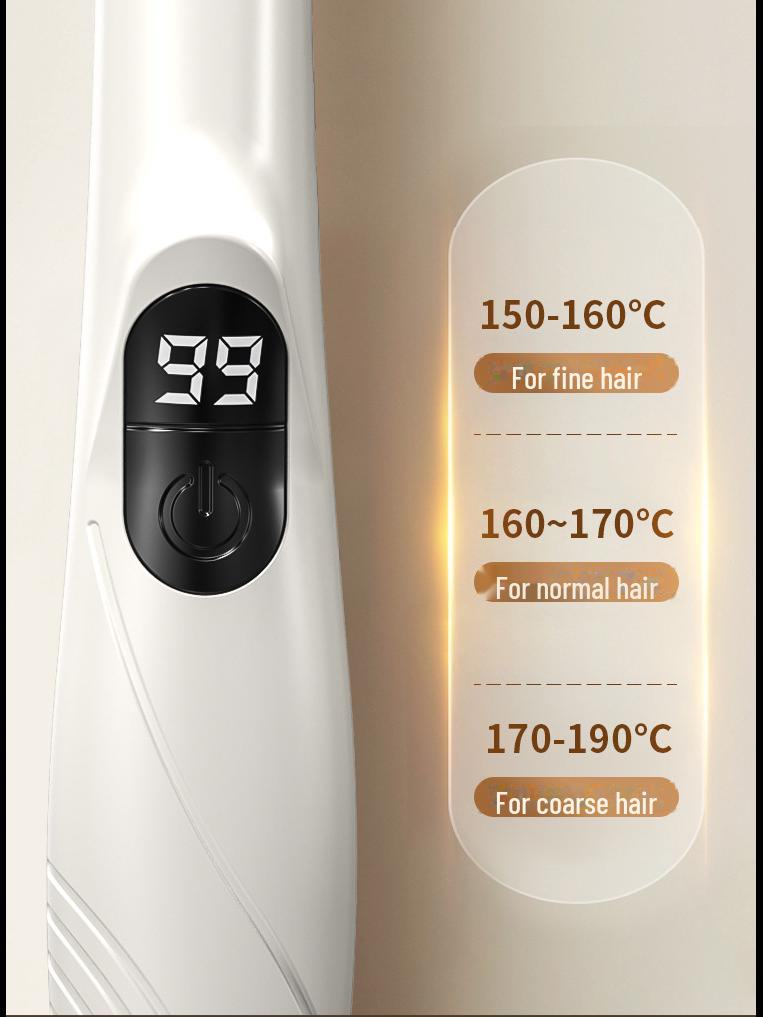 Беспроводной выпрямитель для волос Type-C с защитой от ожогов и отрицательными ионами 2024 года