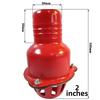 2/3Inch Red Water Pump Strainer Bottom Check Valve Fit For Engine Metal Water Pump Foot Valve Backflow Preventer