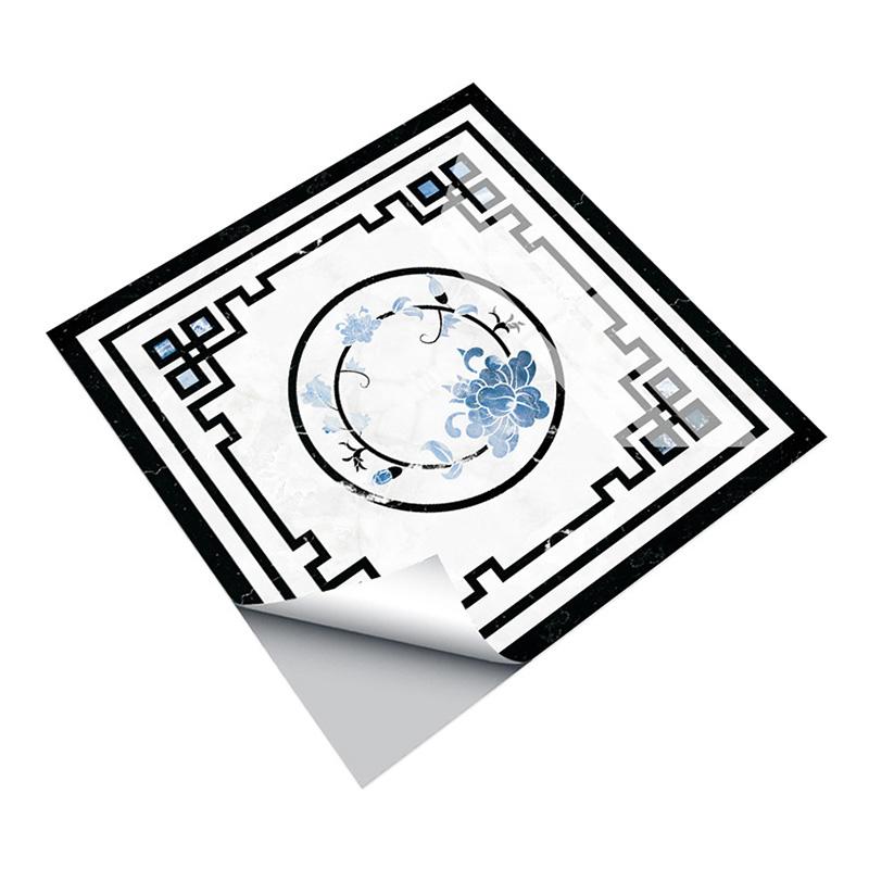 1 шт. самоклеящиеся обои из ПВХ, паркет, мрамор, водонепроницаемые напольные наклейки, квадратные наклейки, нескользящие, для украшения дома