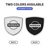 1/2pcs 3D Metal Car Styling Shield Emblem Badge Stickers For Nissan X-trail Qashqai Note Juke Sentra Patrol Almera Navara Leaf