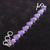 Браслет из пурпурного камня, уникальные ювелирные изделия, браслет из стерлингового серебра 925 пробы, регулируемый браслет-цепочка ручной работы, браслет с камнем по рождению, подарки для мамы