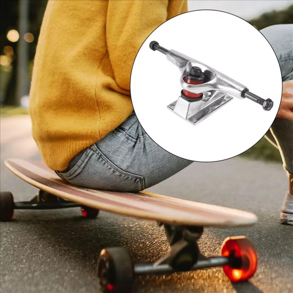 Impacts Resistance 5inch Skateboard Trucks Double Rocker Skateboard Bridge  Outdoor Sports
