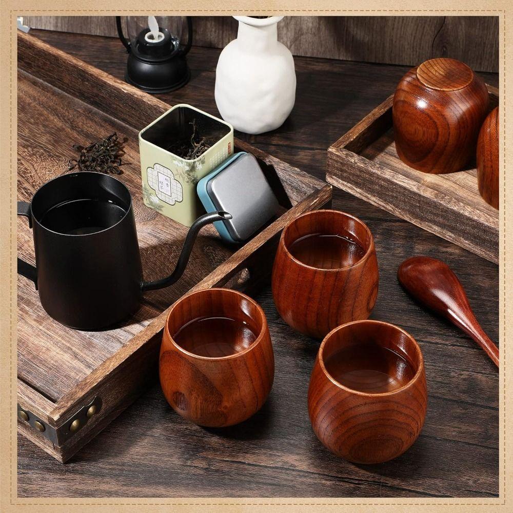 200ML Tea Cup Wooden Water Cup New Wood Coffee Mug Beer