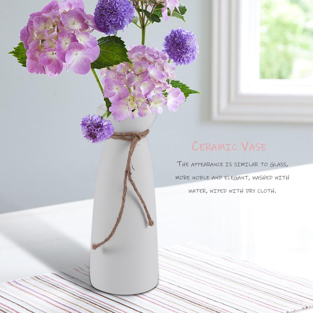 ABUL-White Vase Minimalist Style Decoration,Modern Home Decoration Porcelain Vase Matte Design