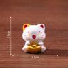 Cute New Year Maneki Neko Figurines,Cute Grain DecorationsBlind Bag AccessoriesDesktop Car Trinkets