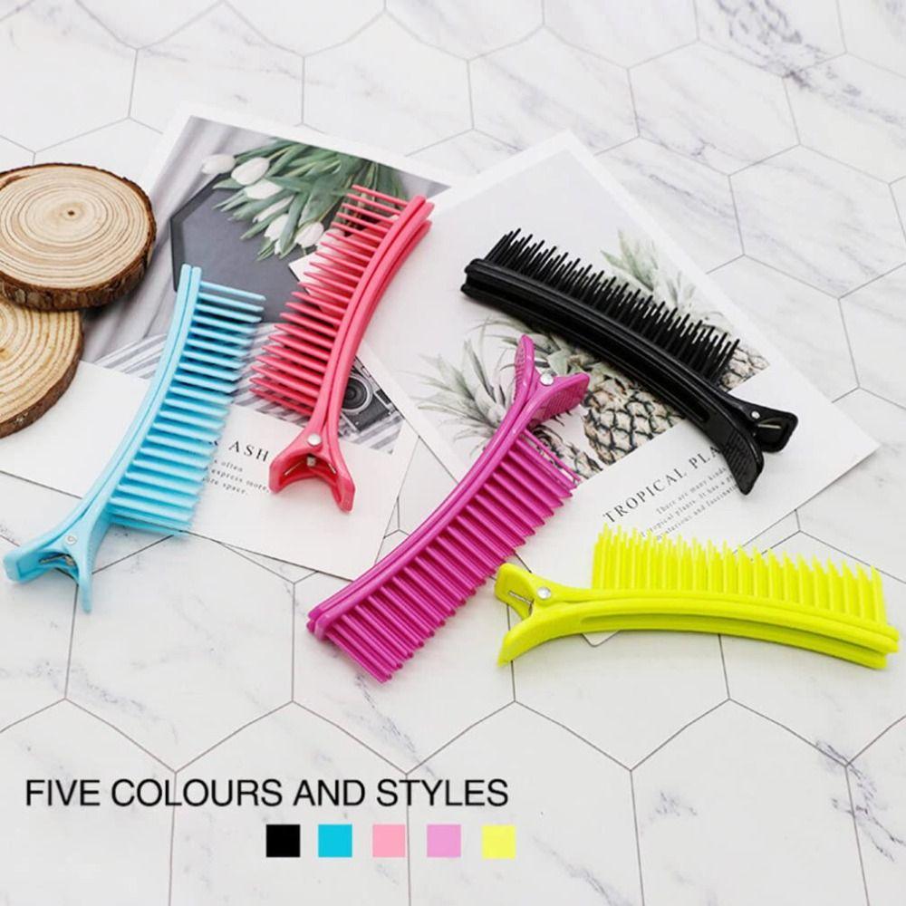 2Pcs ABS Multi Function Hair Clips Styling Tool Salon Hair Section Cutting Clips  Women