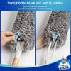 MR.SIGA Lint-Free Duster with Bamboo Handle and Interchangeable Heads, Washable Microfiber Duster for Household Cleaning