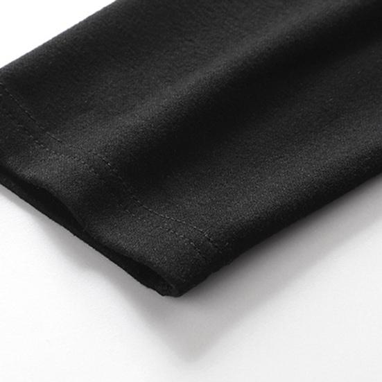 2 Pcs/Set Men Winter Underwear Suit Bottoming Clothes Thick Soft Plush Solid Color Elastic Round Neck Adjustable Waist Long Sleeve Top Pants