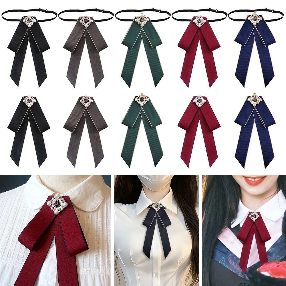 Brooch Bow Tie Vintage Style Collar Flower Collar Pin Women Bow Tie Gift for Men