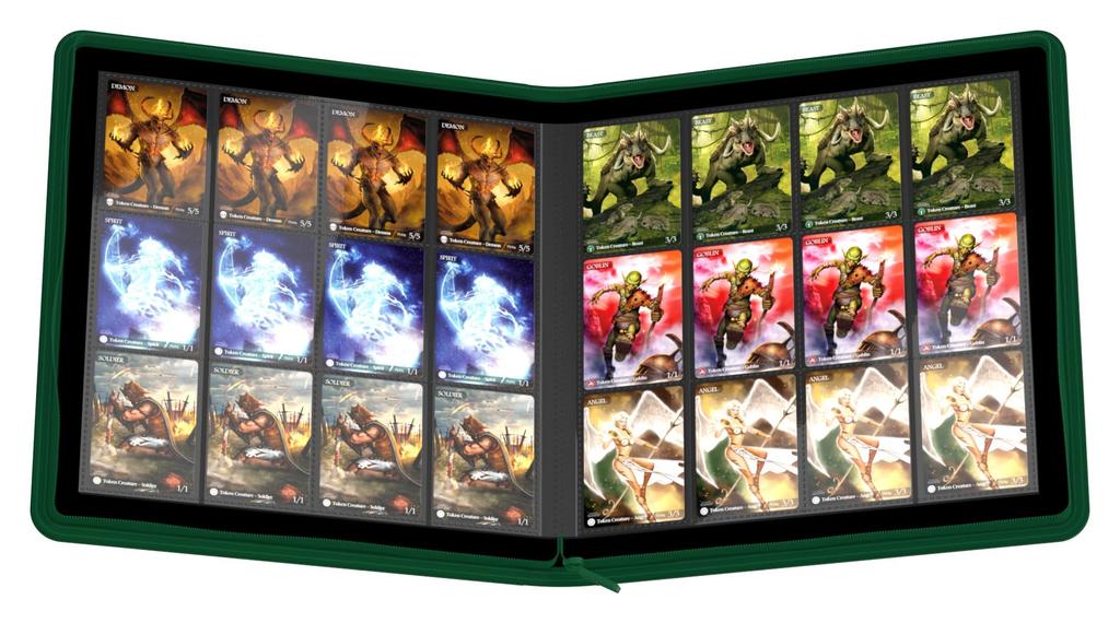 Ultimate Guard QuadRow ZipFolio XenoSkin Green 24-карманный