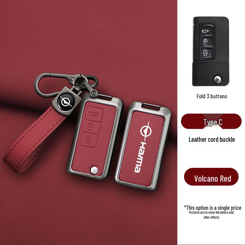 Чехол для ключа автомобиля Haima Knight S7/M5: Металлический корпус 34-го поколения с застежкой для мужчин и женщин