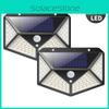 Bright And Efficient 100 Led Solar Lights Garden Wall Lamp With Motion Sensor For Outdoor Use