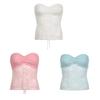 Sweet Lace Bra Camisole Streetwear Tube Tops Korean Strapless Vest Tops  Summer