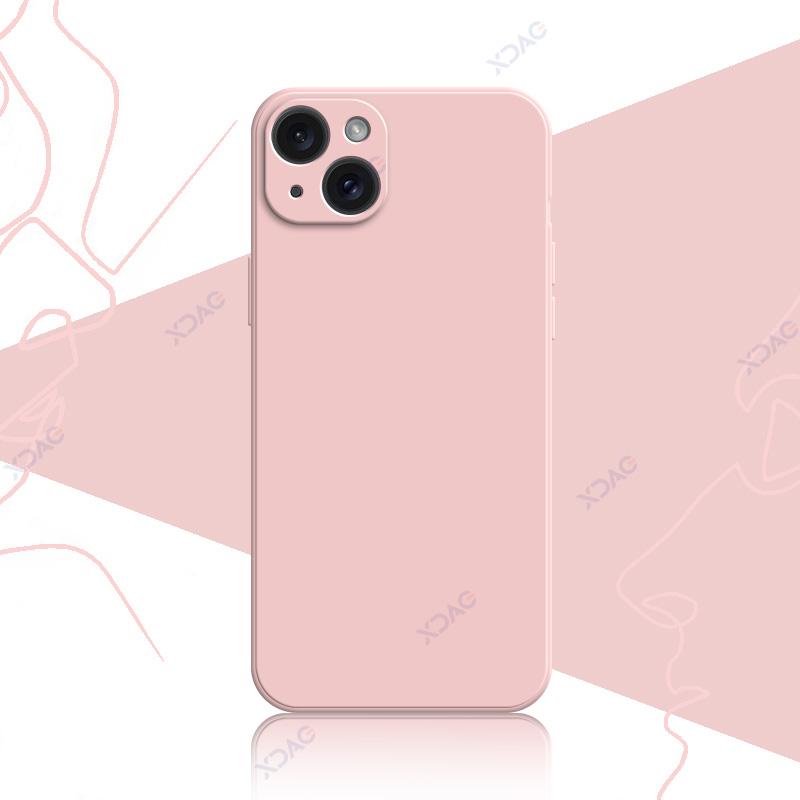 Роскошный мягкий чехол для iPhone 14 15 Pro Max Plus 5G 360 Edge защитный жидкий силиконовый корпус для мобильного телефона