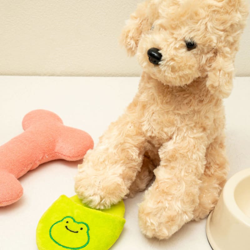 [Питомец] Вышитая игрушка-тапочка Лягушка