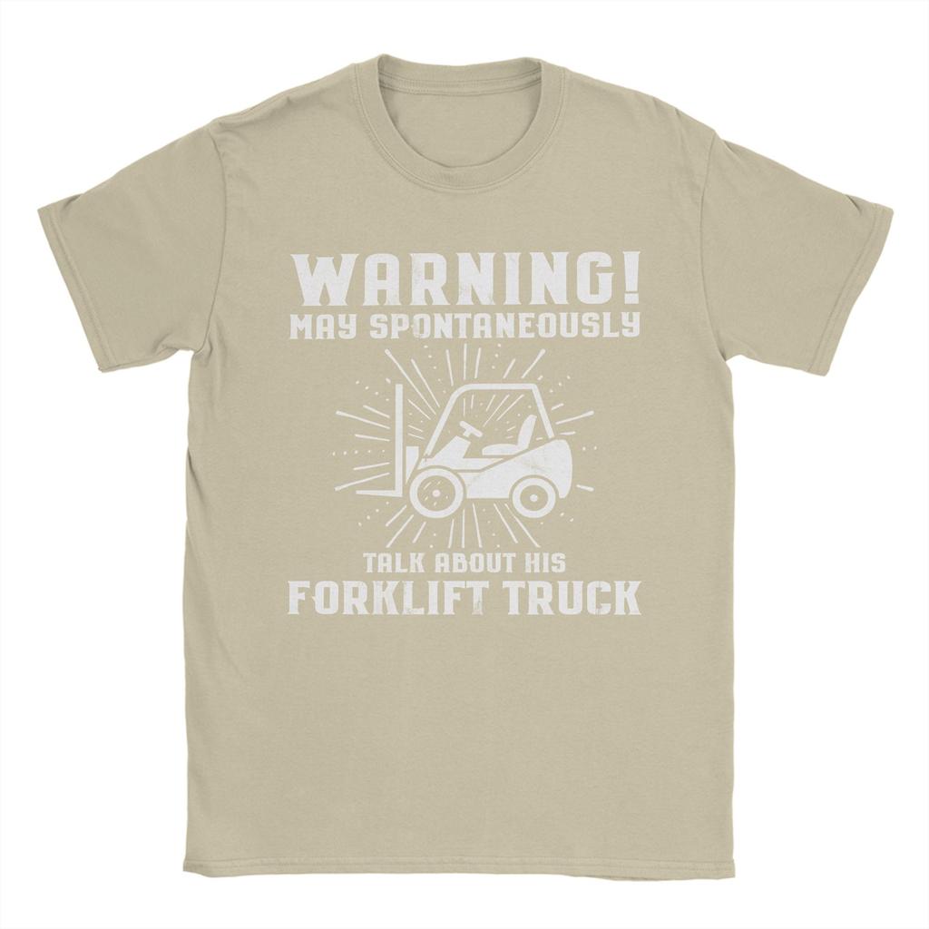 Unisexs Womens Forklift Certified Funny Forklift Driver Operator T Shirt 100 Cotton Printed TShirt Top Clothing
