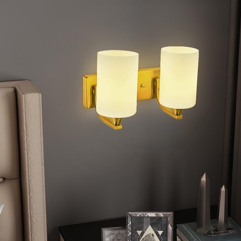 Gold Wall Lamp Modern Glass Wall Sconce Bathroom Light Fixtures Living Room Decor Mirror Wall Lights for Home Lighting