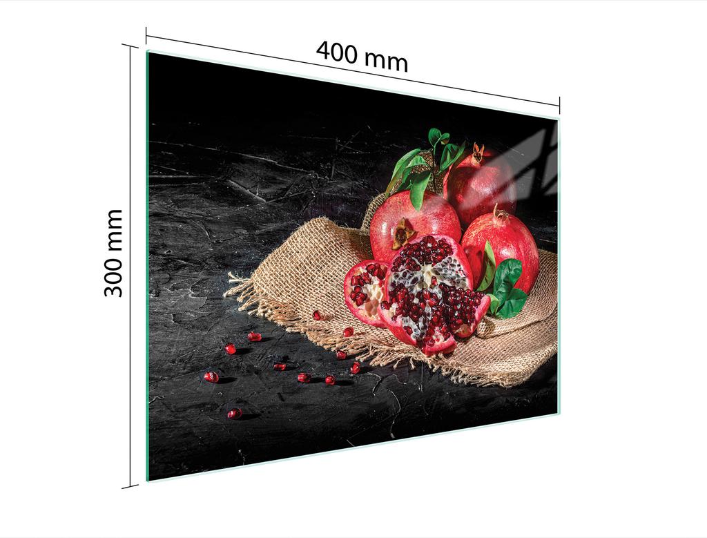 SZKLANA DESKA DO KROJENIA 40x30 GRANAT