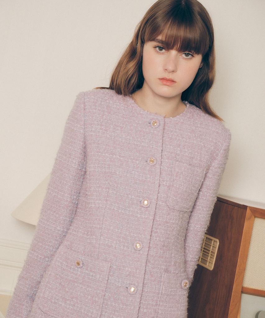 Lora Lora Tweed Mini One-Piece Lavender