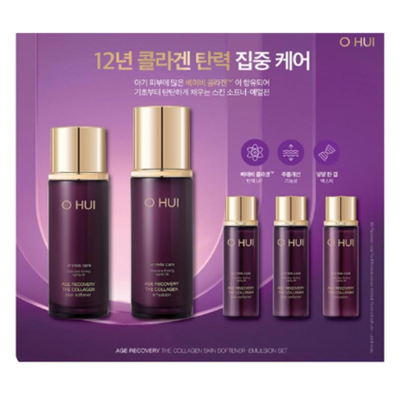 O HUI Age Recovery Set Skin Softener 100ml+Emulsion 100ml