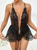 Эротичное боди, нижнее белье, прозрачные кружевные комплекты, сисси, прозрачные, сексуальные костюмы, подвязка, секс-наряд, платье-бэбидолл