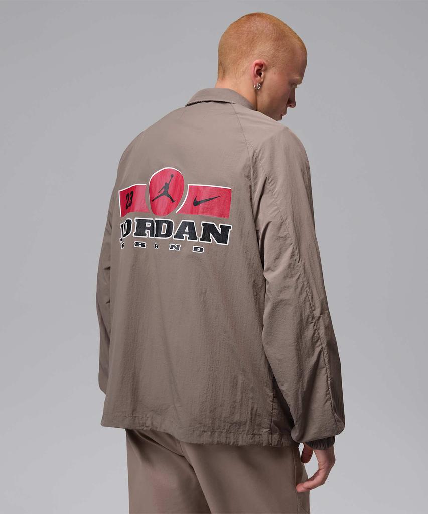 Nike Jordan Brooklyn Lightweight Shell Jacket M - Olive Grey:Sail / Ii5318-040