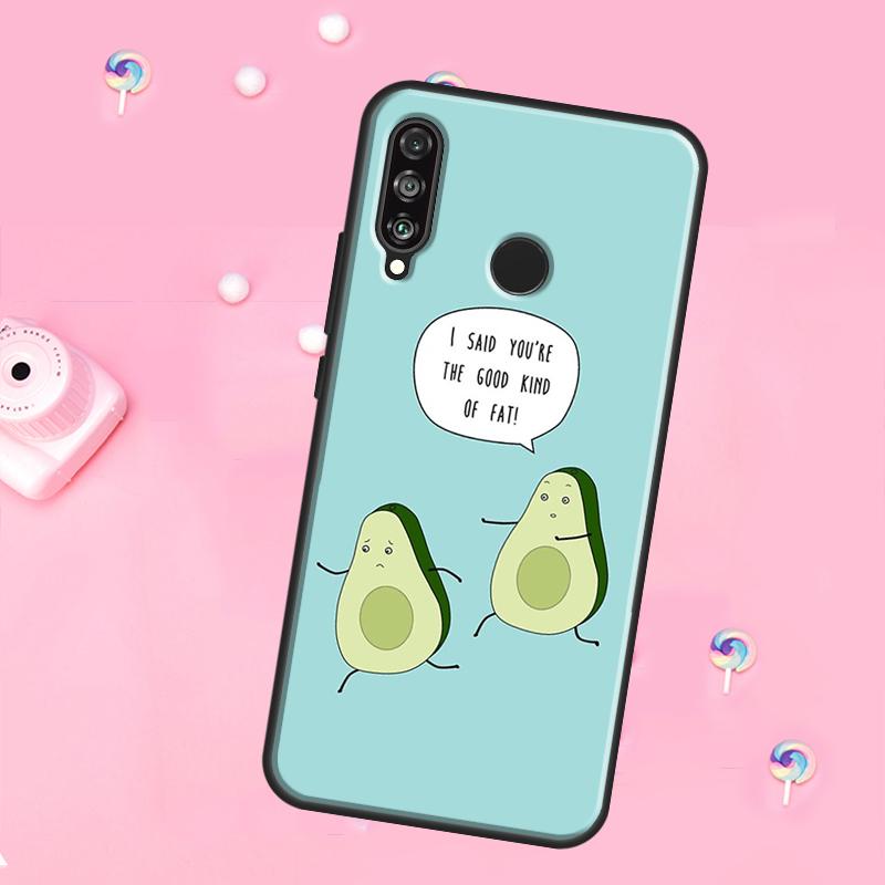 Милый Авокадо Для Huawei Nova 11 Pro 10 9 SE Y70 Y60 Y90 Y61 Y91 Y73 Y72 12s 12i 11i 8i P30 P40 Lite Чехол